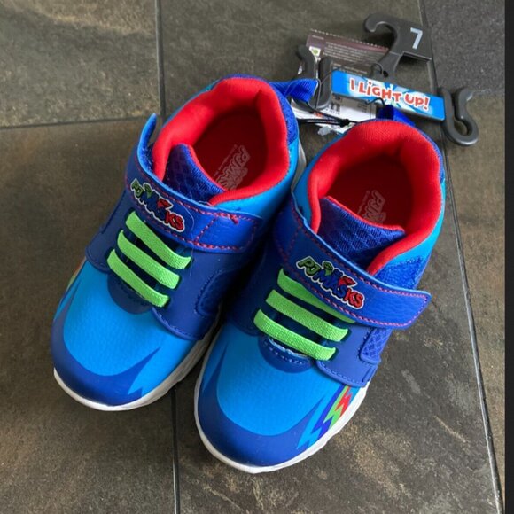 PJ Masks Toddler Little Kids Boy Girl Light Up Athletic Sneaker Shoes Size 7 New - Picture 4 of 6